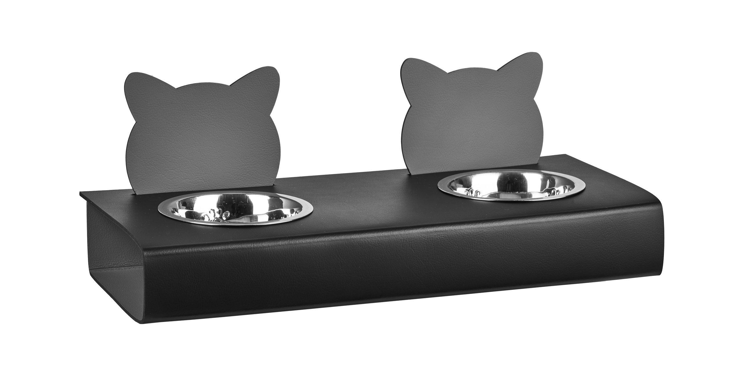 Подставка с мисками Cat 40x16xH6