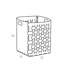 Корзина Dubai 35x35xH40