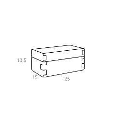 Коробка Snob 25x15xH13.5