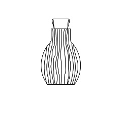 Ваза Otto Mod. 2.1 9x24xH44