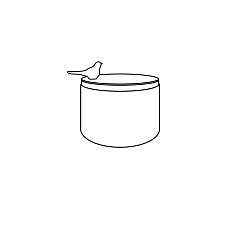 Шкатулка Bird Ø15хH10