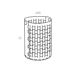 Корзина Bottega Ø40xH57