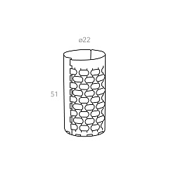 Зонтница Dubai Ø22xН51