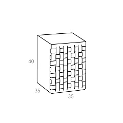 Пуф Bottega 35x35xH40