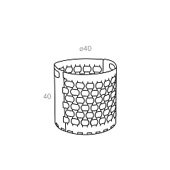 Корзина Dubai Ø40xH40