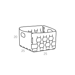 Корзина Dubai 25x25xH20