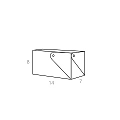 Коробочка Miu 7x14xH8