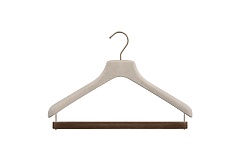 Вешалка с перемычкой для брюк, обтянутой вельветом 40x3 см