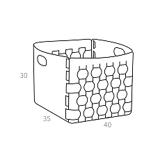 Корзина Dubai 35x40xH30