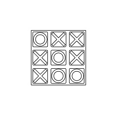 Крестики нолики из акрила 24x24xH1