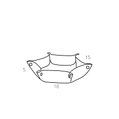 Мелочница октагон 15x18хH5