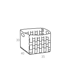 Корзина Bottega 35x40xH30