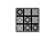 Крестики нолики из акрила 24x24xH1 (01-Black)
